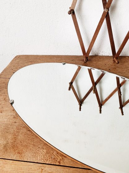 Vintage Beveled Oval Mirror