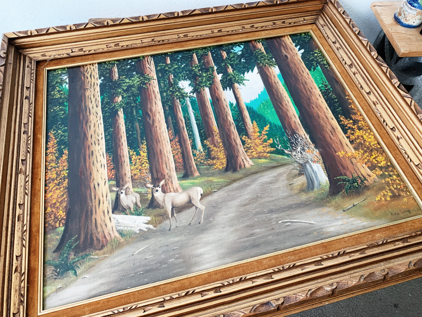 Large Mid Century Wildlife Painting