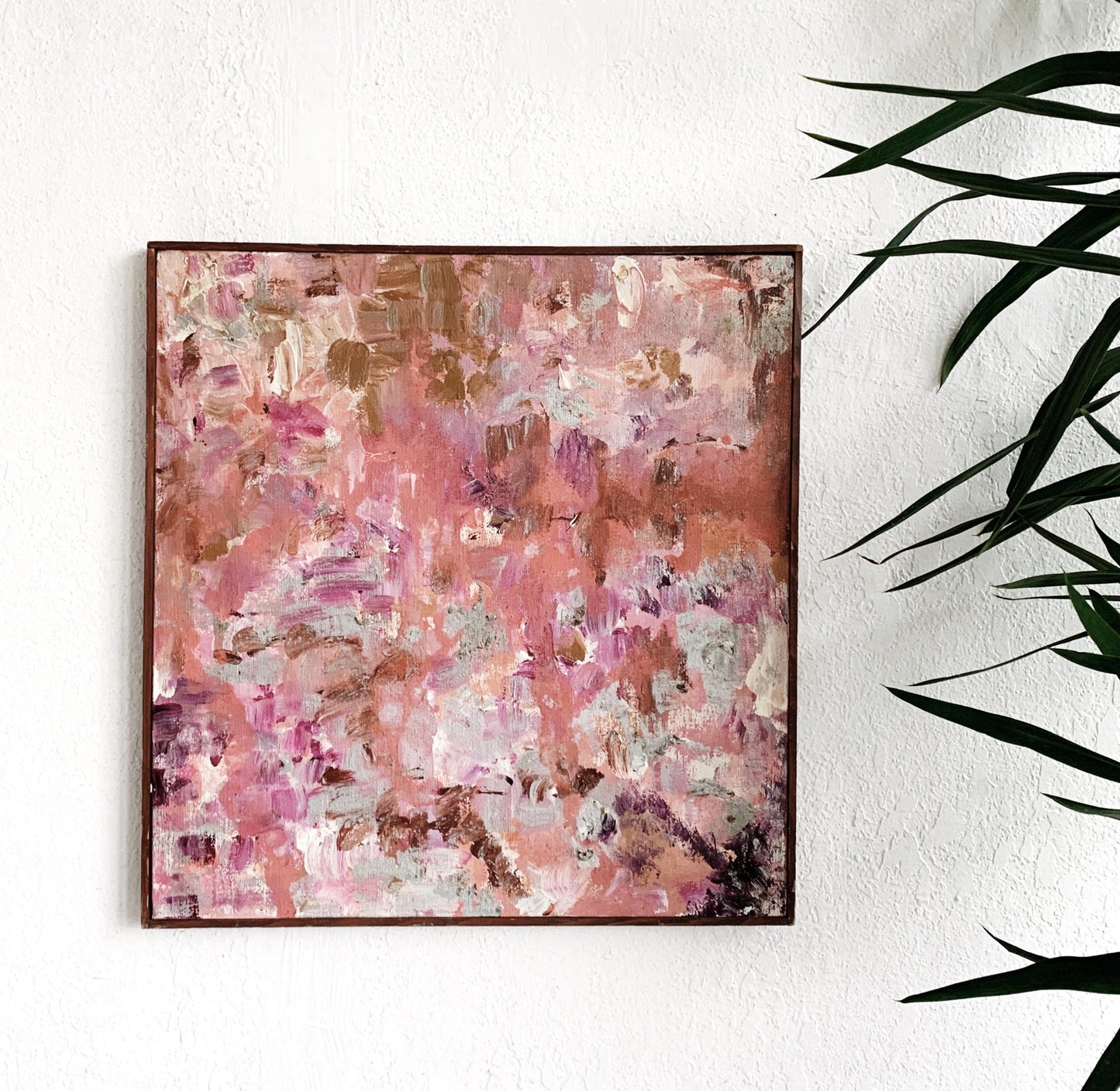 Vintage Framed Abstract Painting