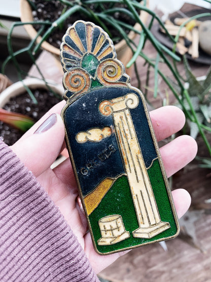 Antique Cloisonné Clip Greece