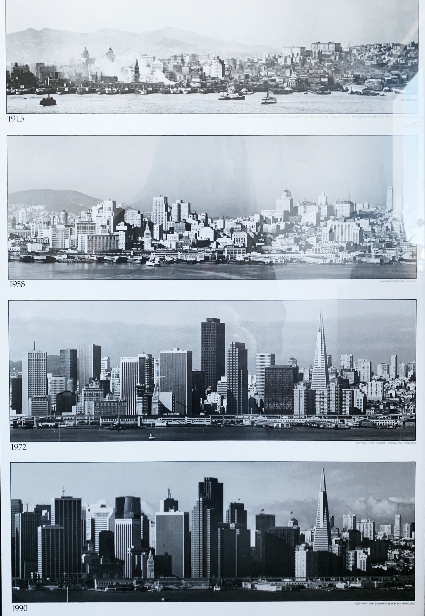 Vintage Framed San Francisco Retrospective Poster