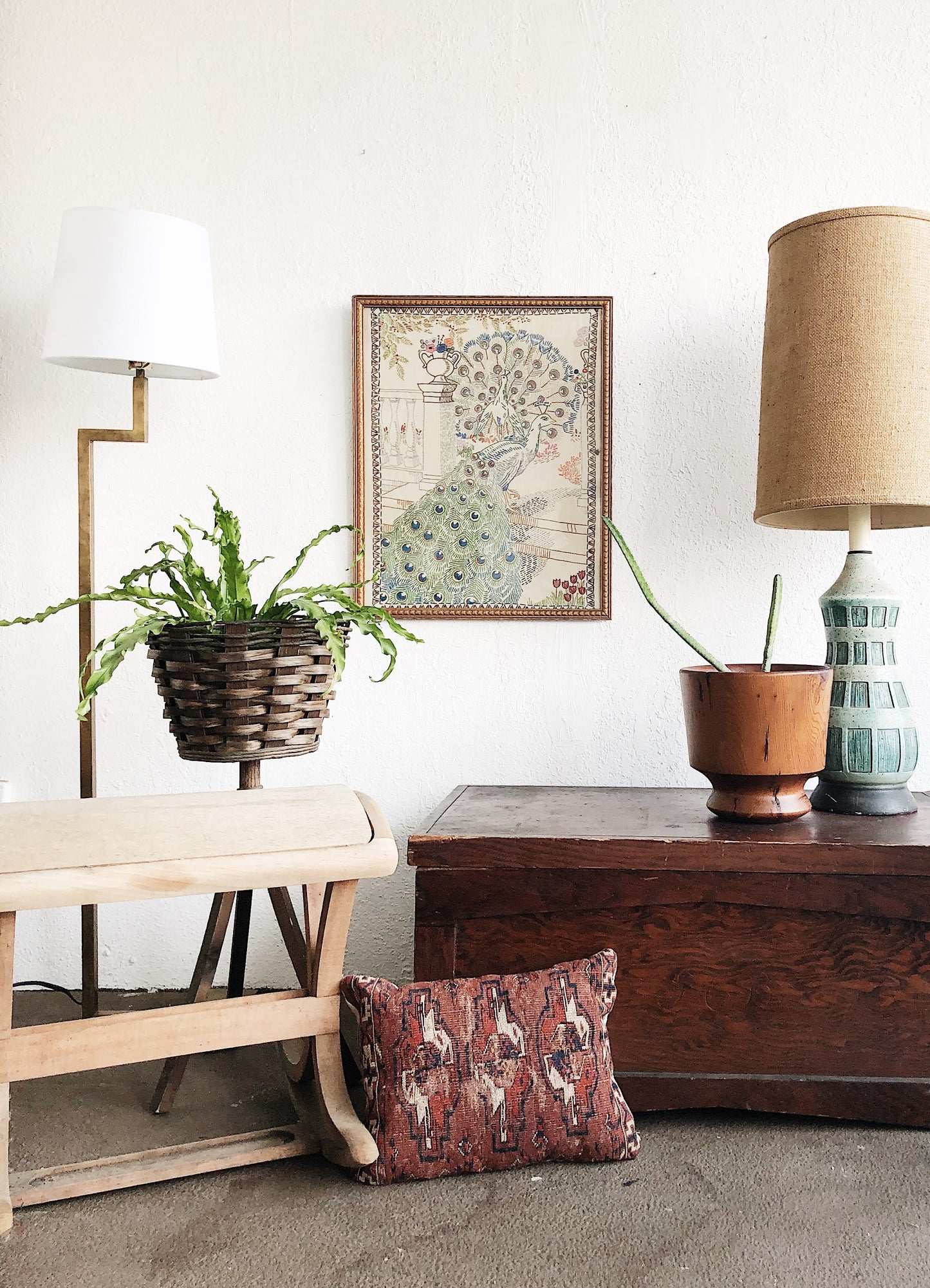 Primitive Rocking Stool