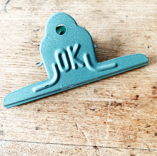 Vintage Industrial OK Metal Clip