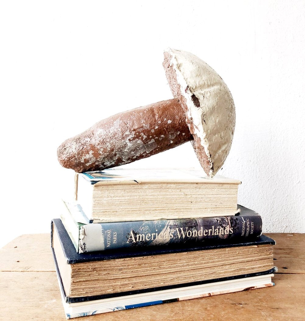 Vintage Cement Mushroom