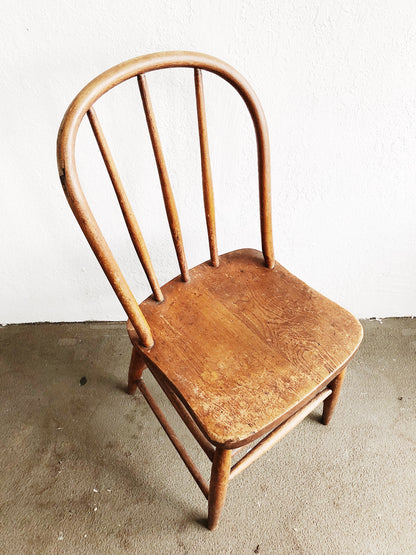 Antique Wood Spindle Chair