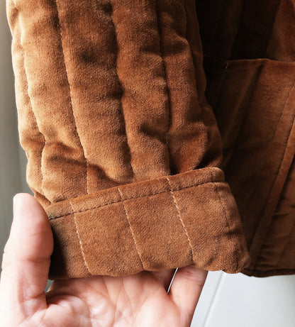 Vintage Velvet Quilted Jacket