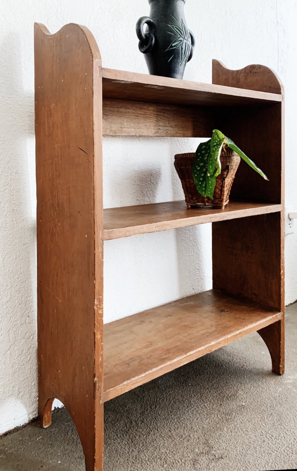 Primitive Open back Wood Shelf