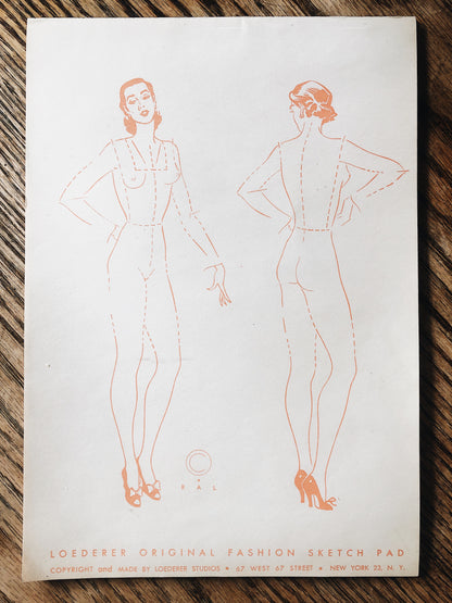 Vintage Fashion Sketchpad