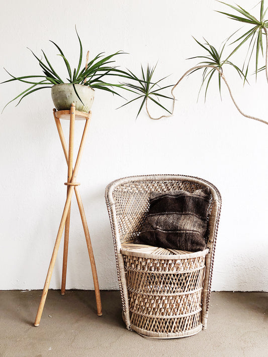 Vintage Woven Barrel Chair
