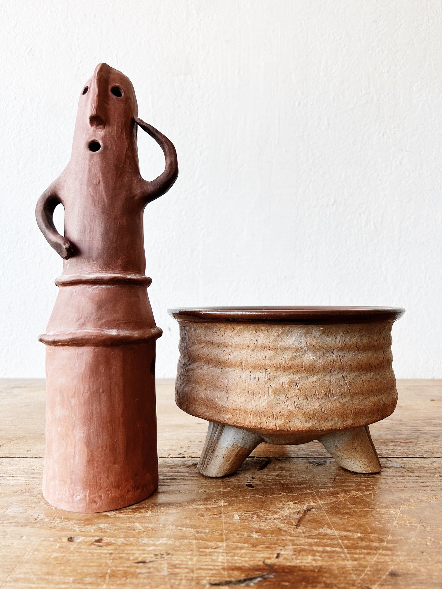 Whimsical Clay Figurine/Luminary