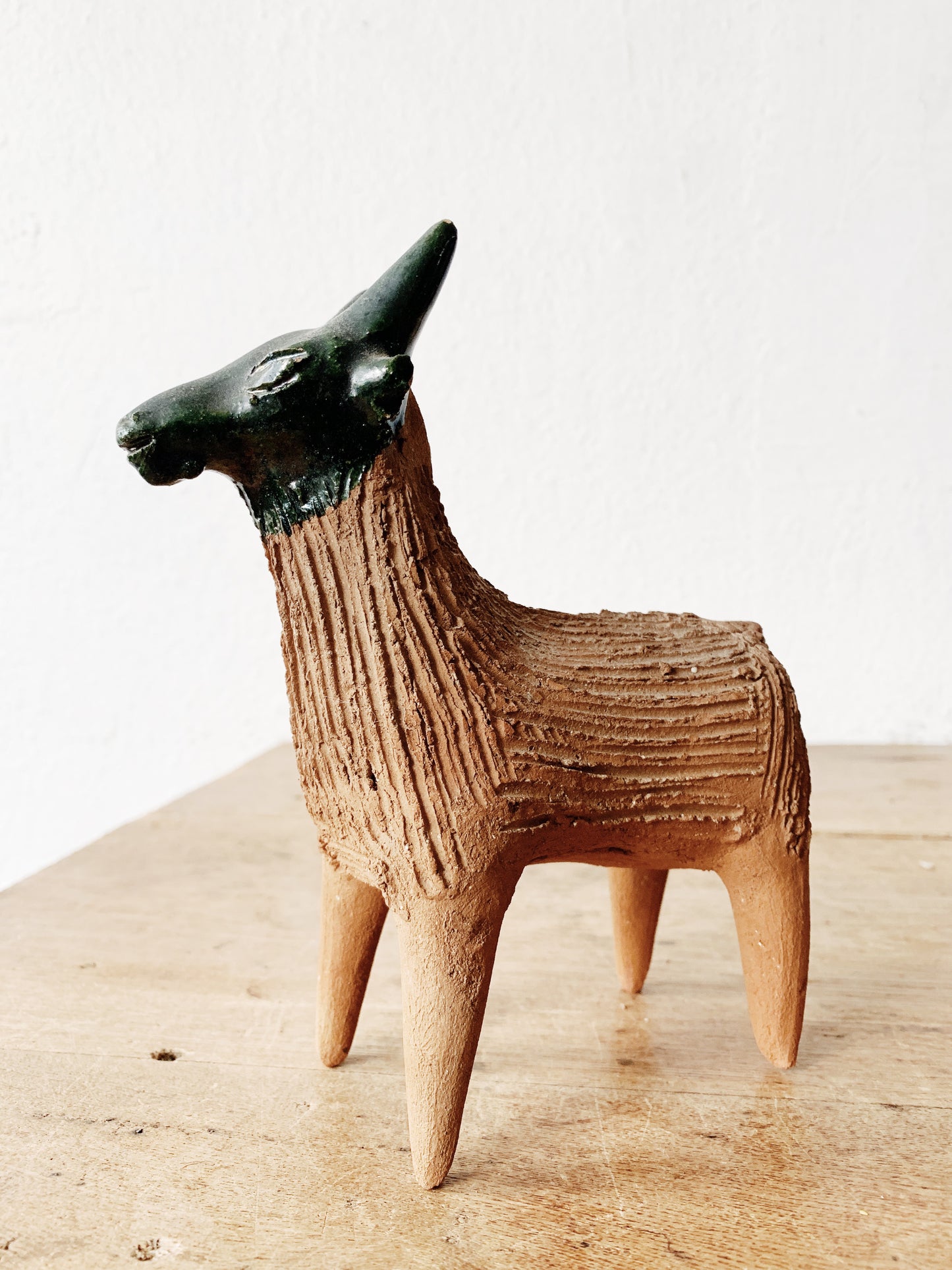 Vintage Handmade Clay Animal Peru