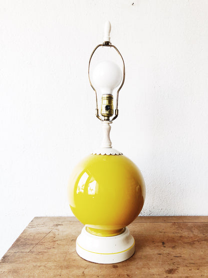 Vintage Cased Glass Lamp