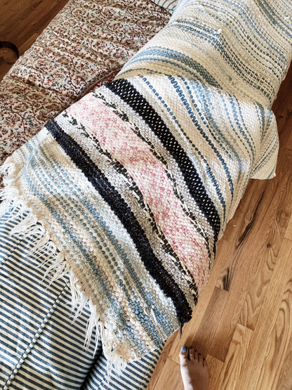 Vintage Cotton Rag Rug