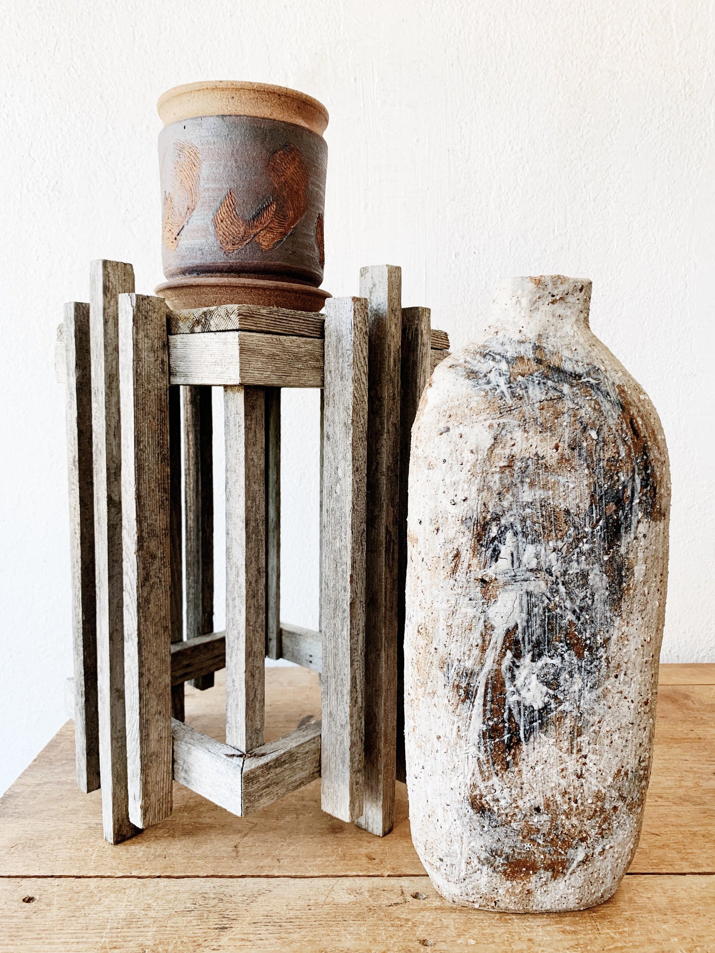 Vintage Wood Plant Stand