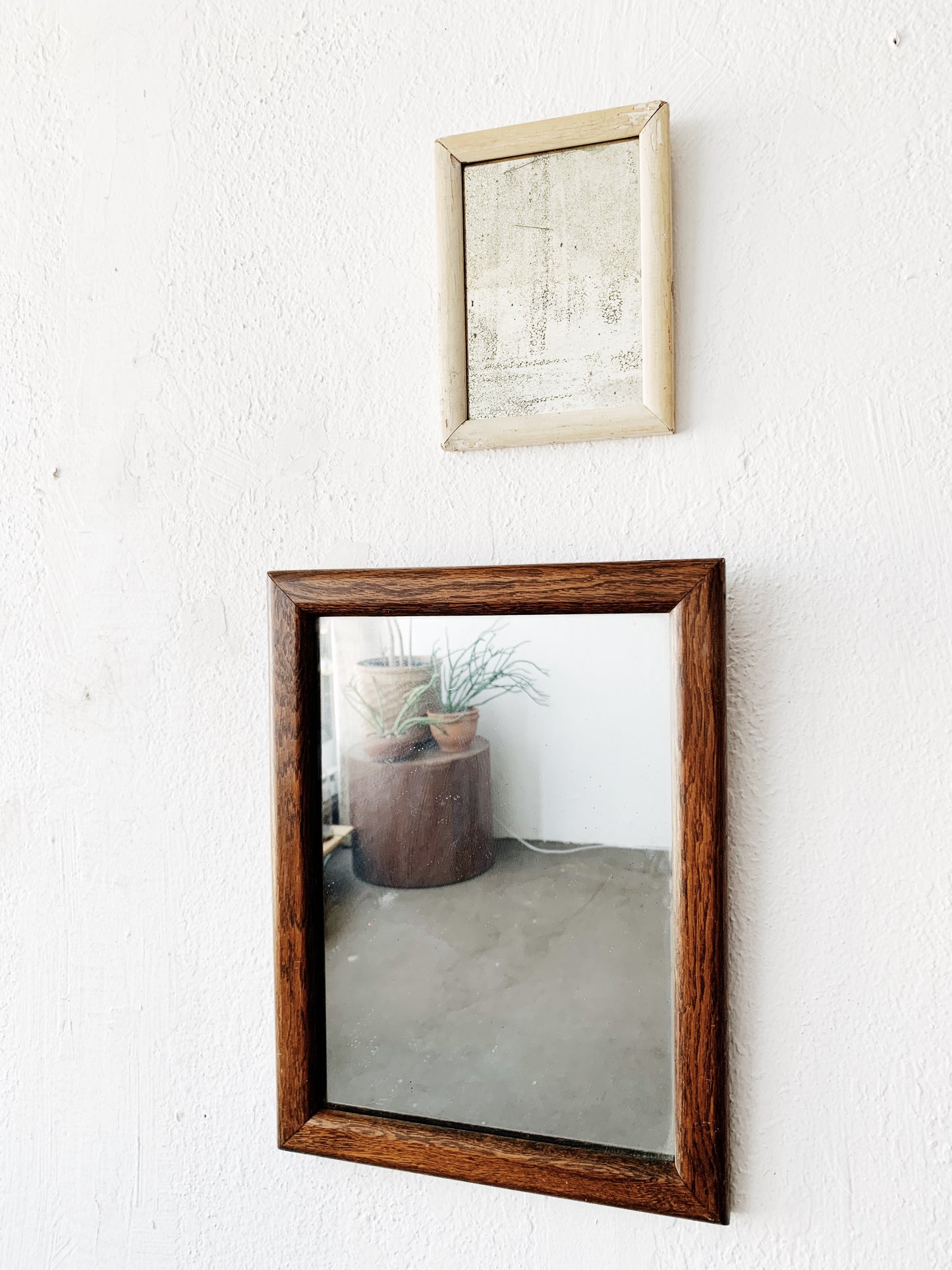 Antique Wood Mirror