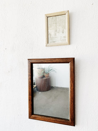Antique Wood Mirror
