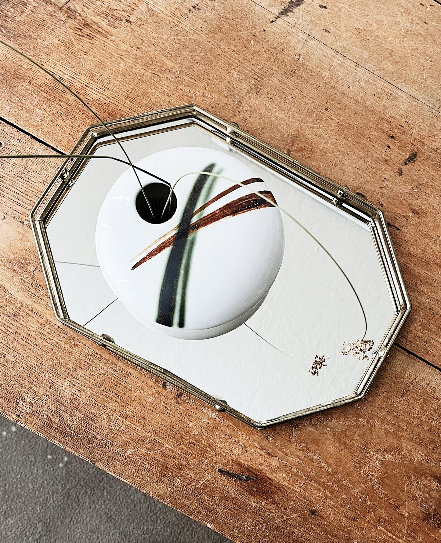 Vintage Mirrored Tray