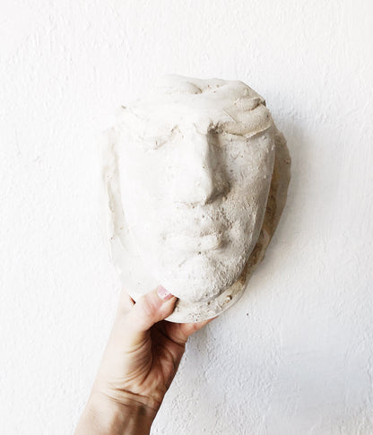 Vintage Handmade Face Sculpture