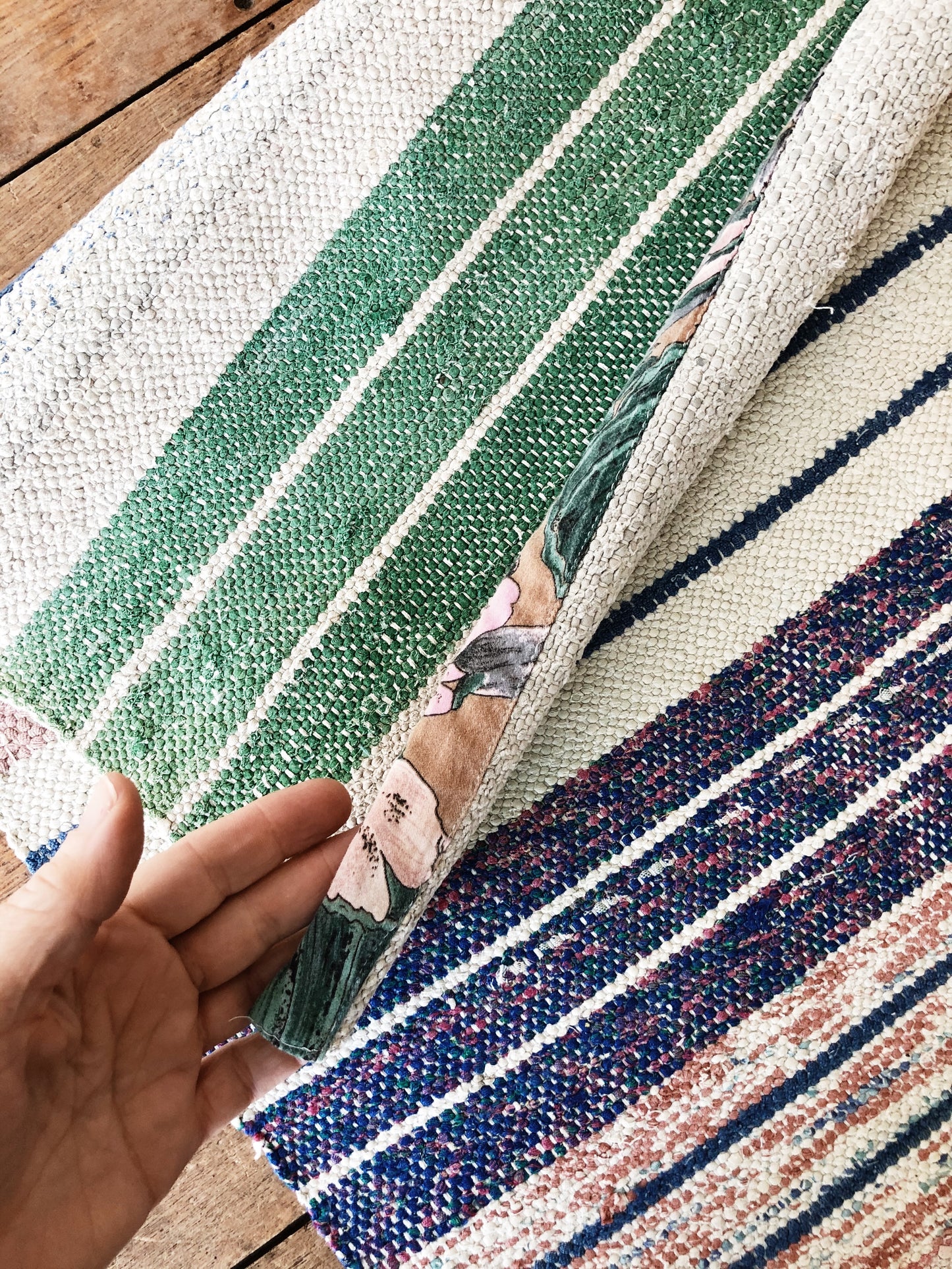 Vintage Hungarian Rag Weaving / Runner