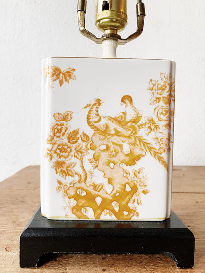 Vintage Hand Painted Ceramic Lamp