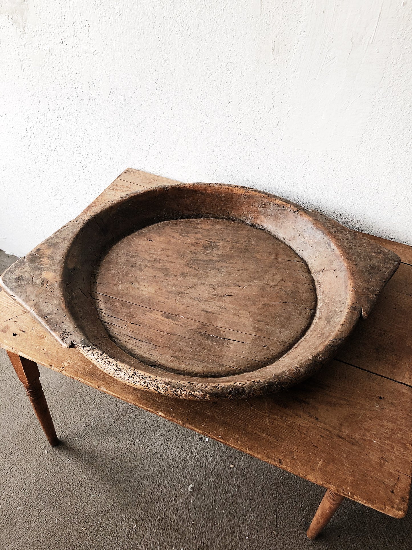 Primitive Wood Dough Bowl