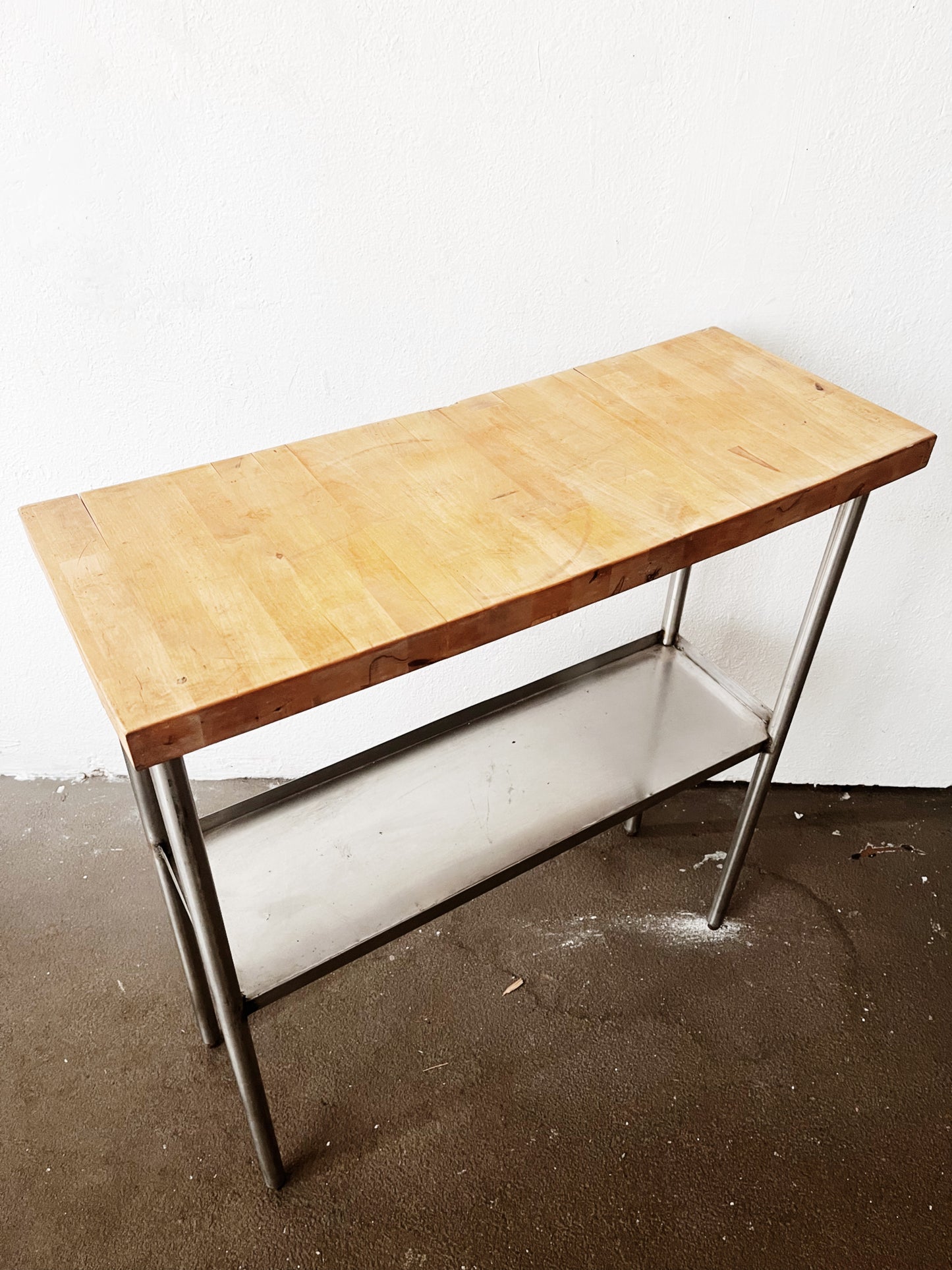 Skinny Butcher Block Work Table