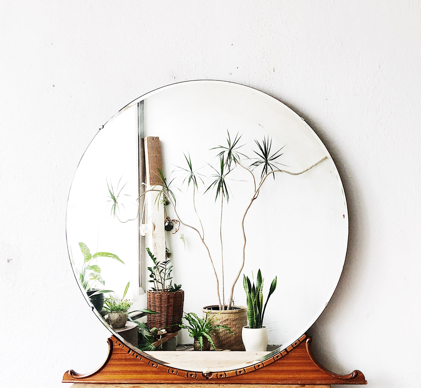 Vintage Round Dressing Mirror