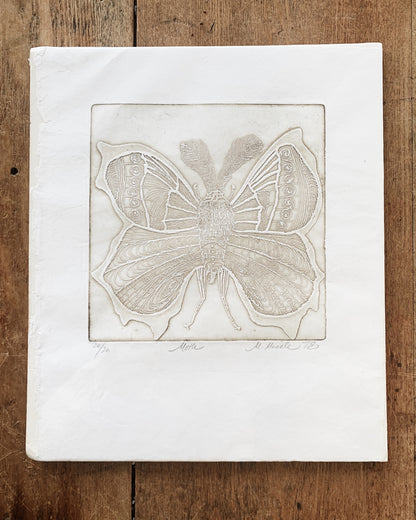 Original Signed Vintage Etching Marilyn Maricle