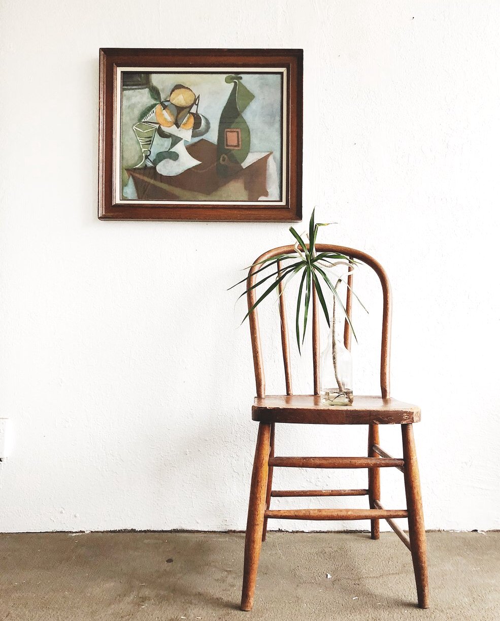 Antique Wood Spindle Chair