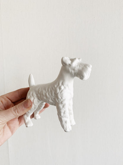 Schnauzer Porcelain Figurine