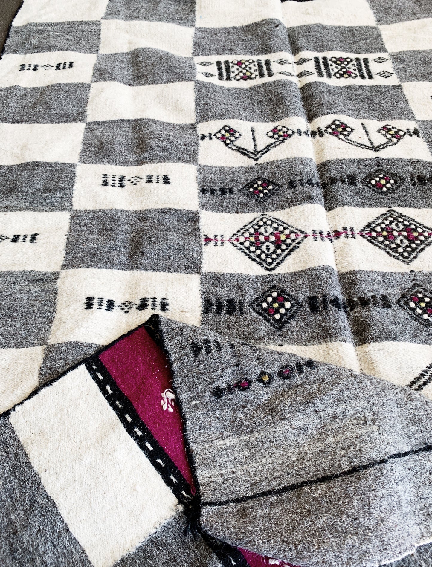Large Vintage Wool Textile/ Rug