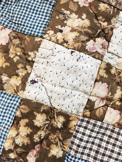 Antique Cotton Calico Quilt
