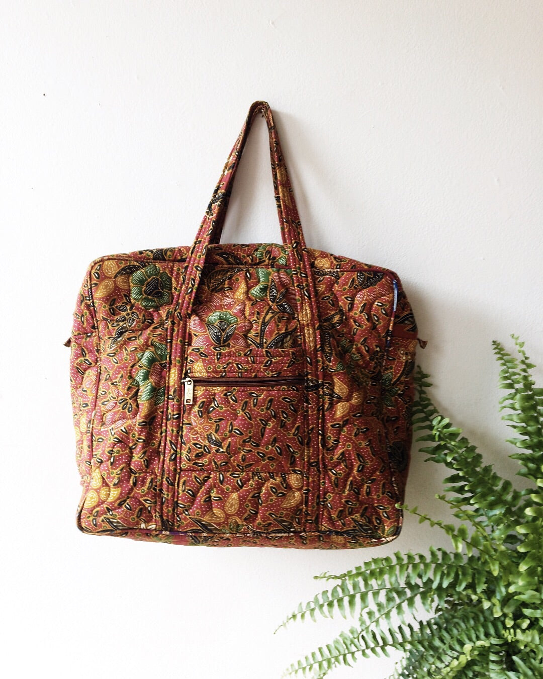 Vintage Quilted Tote