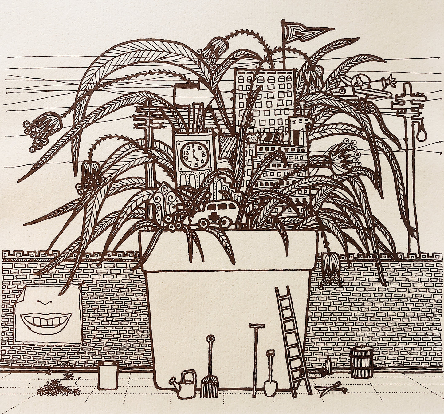 Vintage Win Ng Illustration