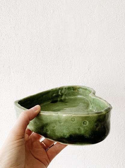 Handmade Heart Pottery Dish