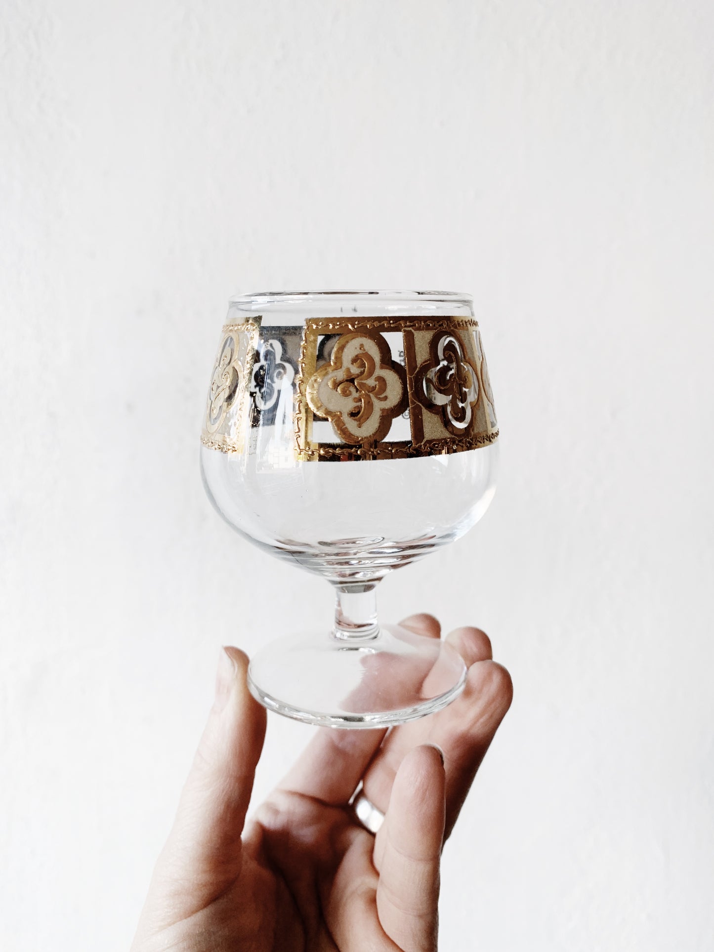 Mid Century 22kt Gold Culver Brandy/Aperitif Glassware