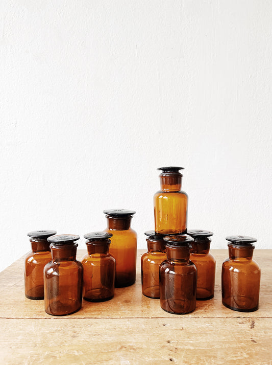 Antique Apothecary Jar Set