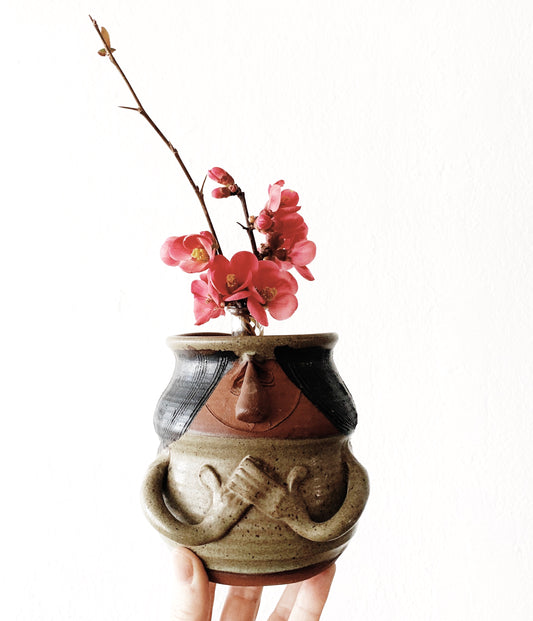 Handmade Figural Clay Pot