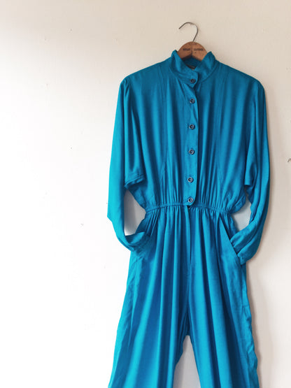 Vintage Turquoise Jumpsuit