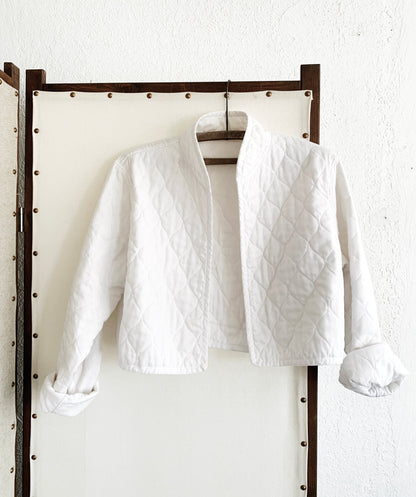 Vintage Cropped Quilted Bolero Jacket