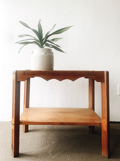 Vintage Wood Side Table