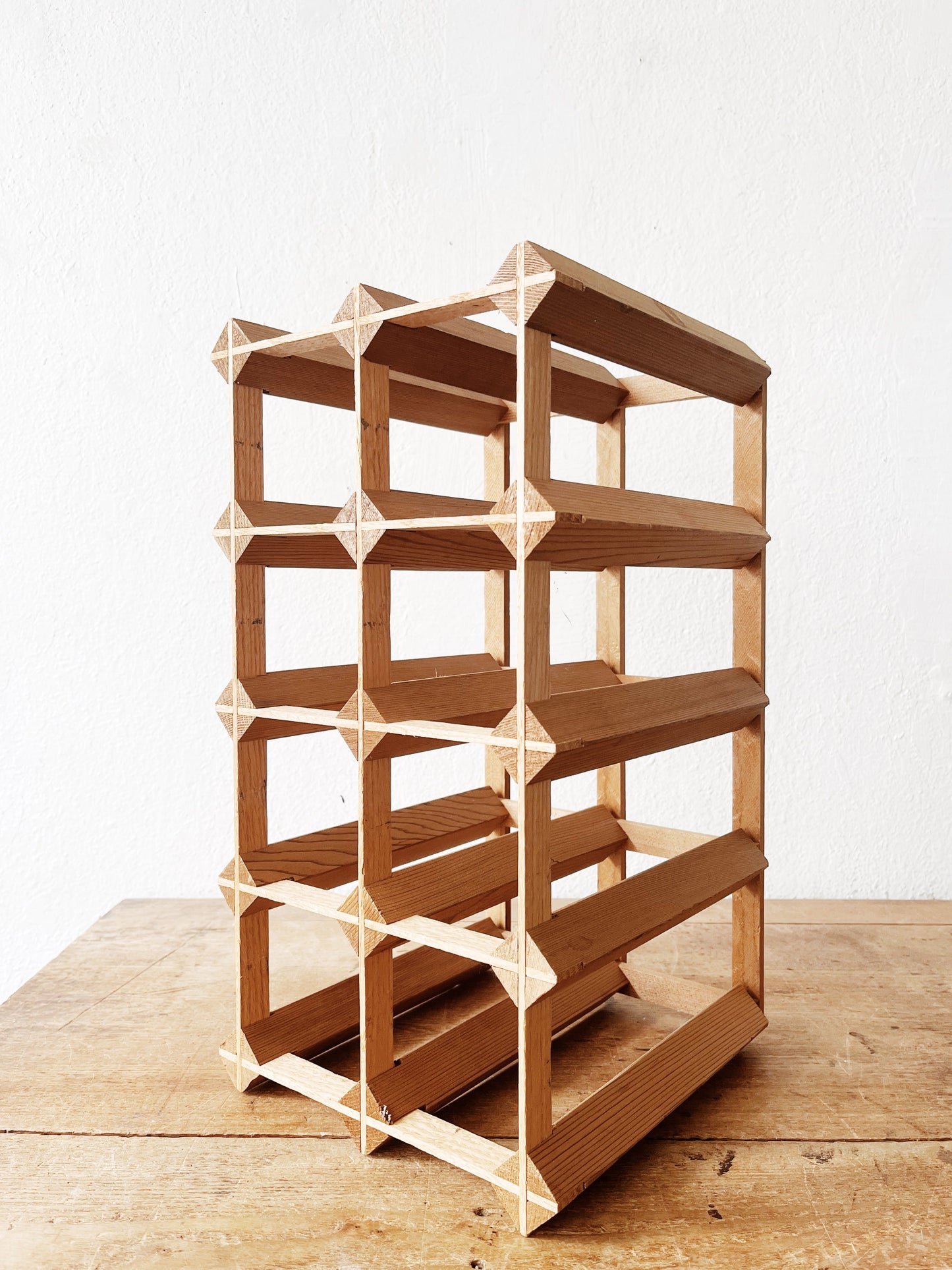 Minimalist Wood Wine Rack
