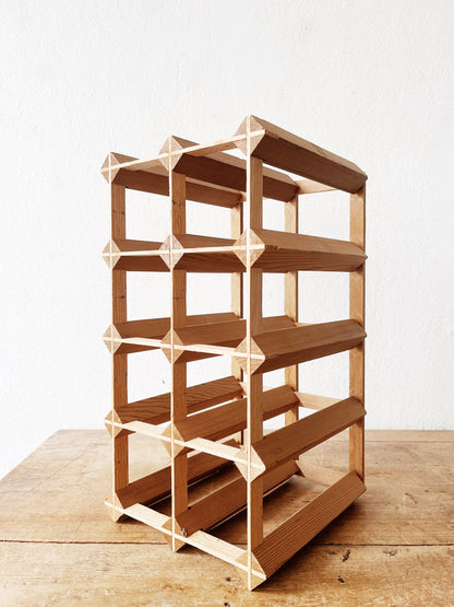 Minimalist Wood Wine Rack