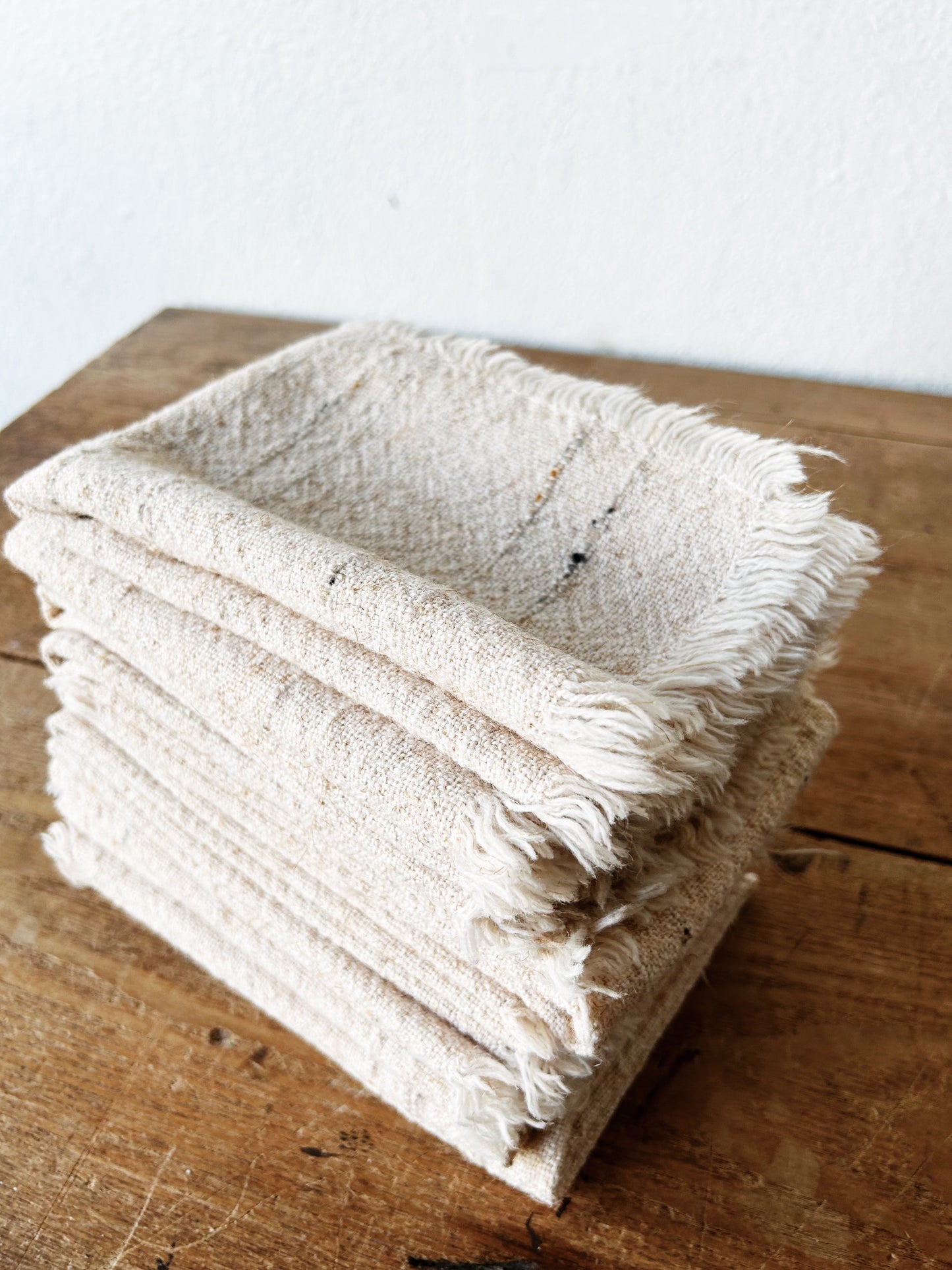 Vintage Set of 10 Woven Napkins