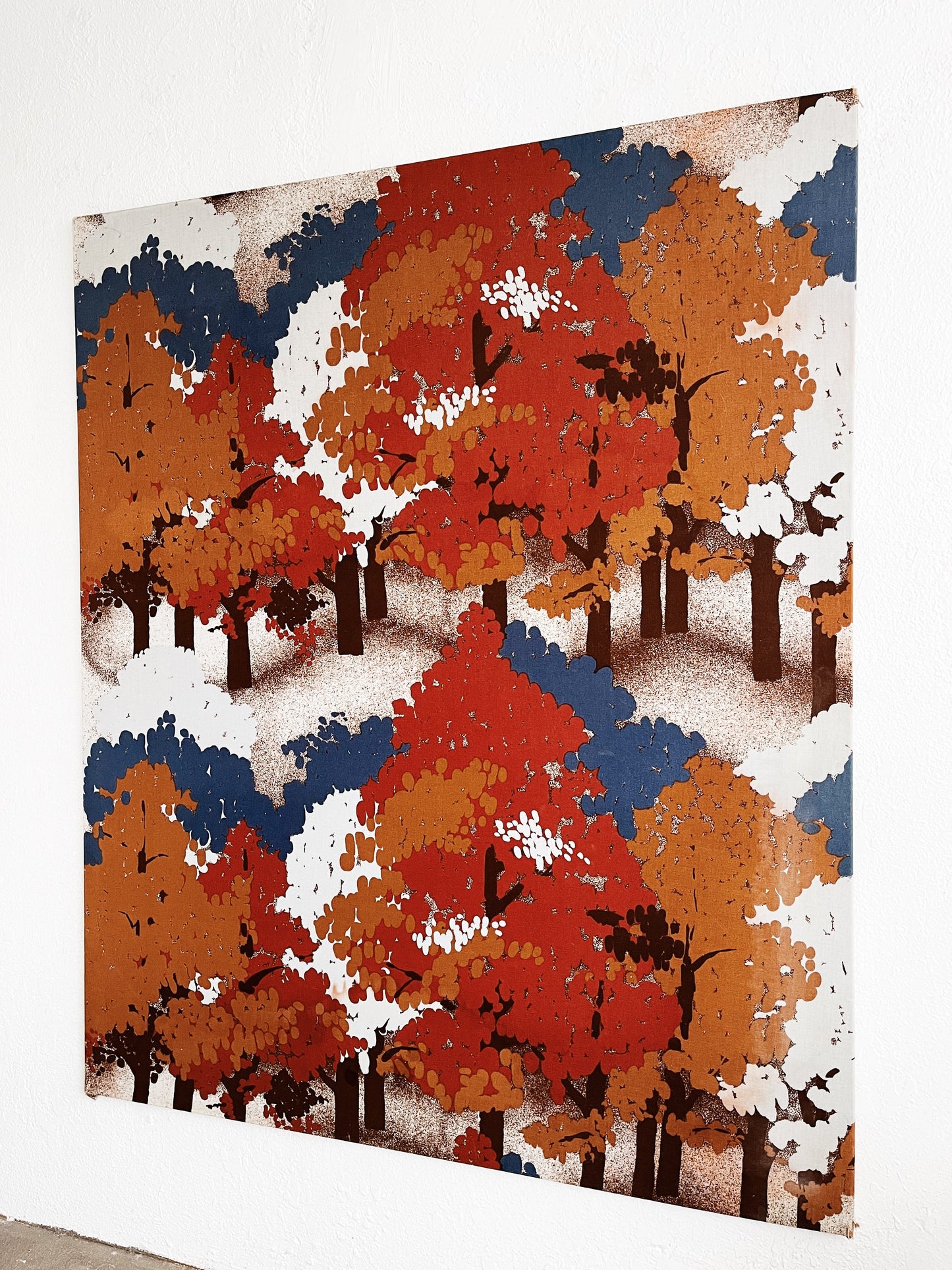Vintage Textile Art Panel