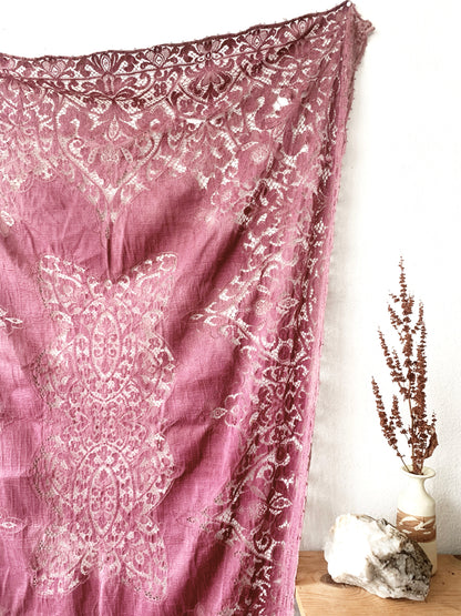 Vintage Lace Tablecloth or Curtain