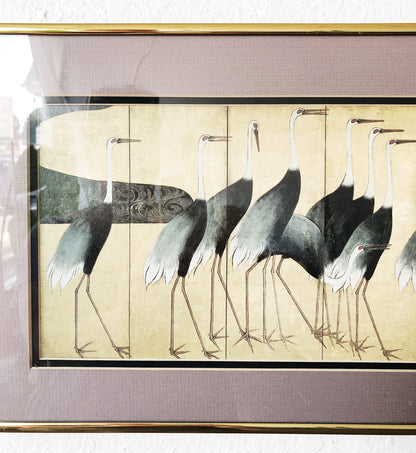 Vintage Mid Century Japanese Painting