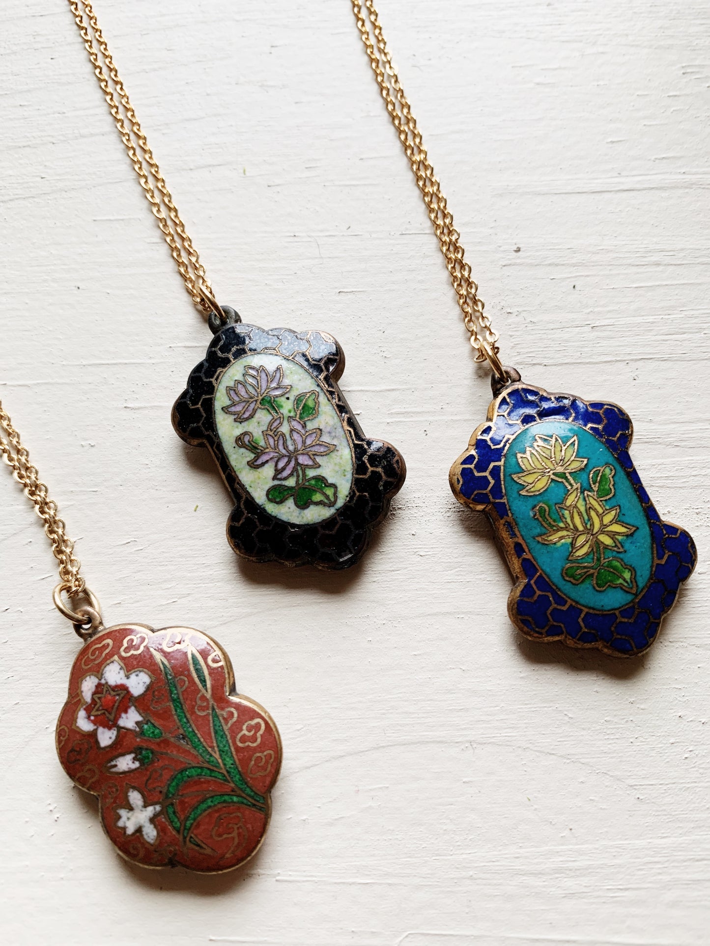 Vintage Cloisonné Necklace