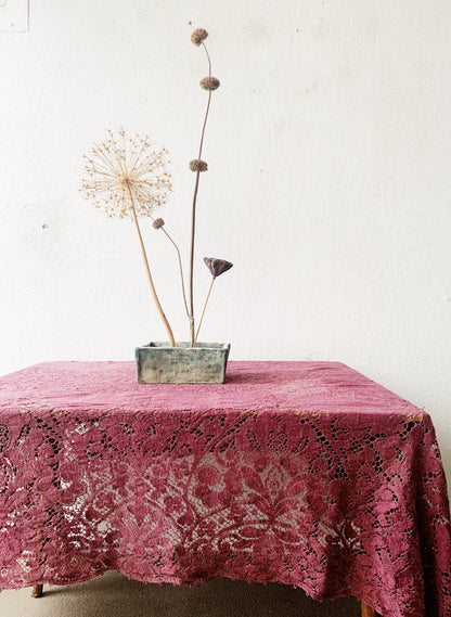 Vintage Lace Tablecloth or Curtain