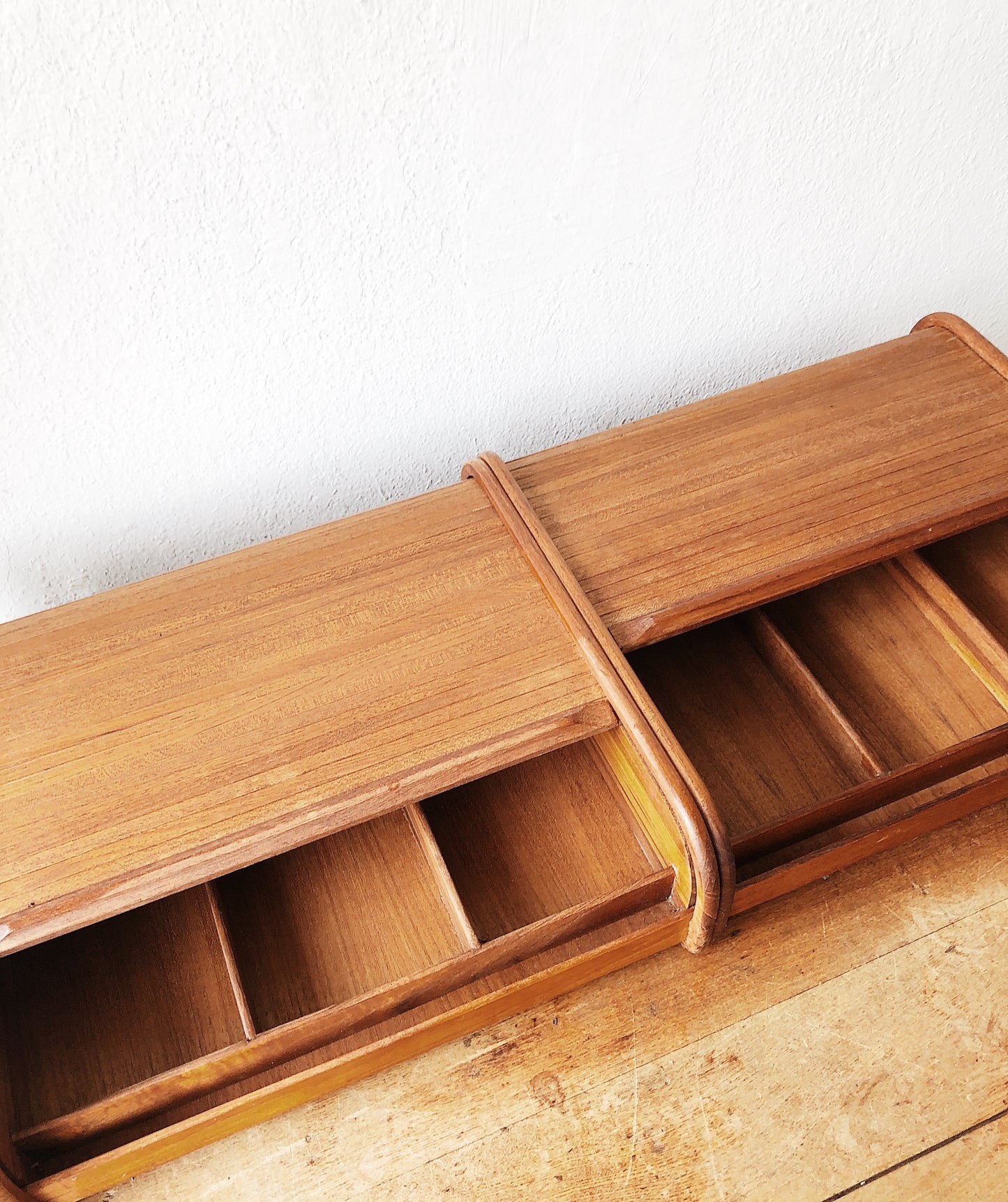 Vintage Teak Flat Storage
